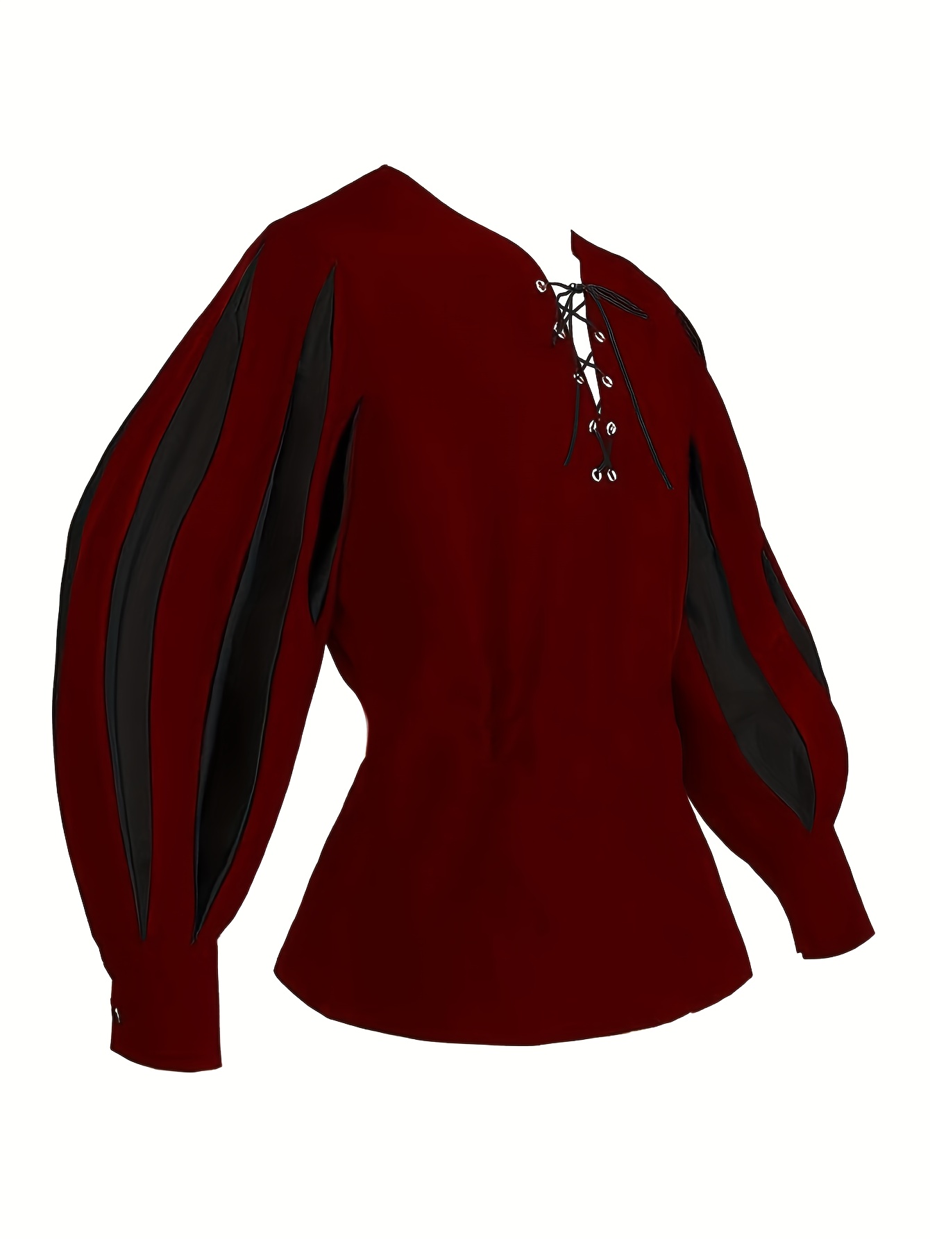 Men's Vintage Halloween Medieval Costume with Tie Shirt